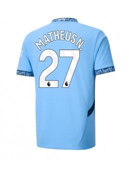 Billige Manchester City Matheus Nunes #27 Hjemmedrakt 2024-25 Kortermet